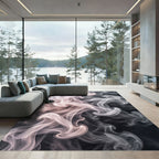Ethereal Swirls Pastel Gradient Rug