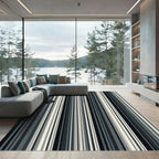 Monochromatic Vertical Stripe Rug