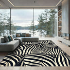 Bold Striped Zebra Herd Rug