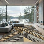 Intertwined Rope Geometric Composition Rug
