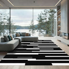 Monochromatic Abstract Geometric Slices Rug