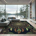 Celestial Dreamcatcher with Moon and Stars Rug