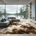 Sepia Ethereal Abstract Storm Cloud Rug