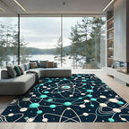 Cosmic Orbiting Atom Network Rug