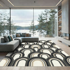 Archway Black Gray Cream Geometric Rug
