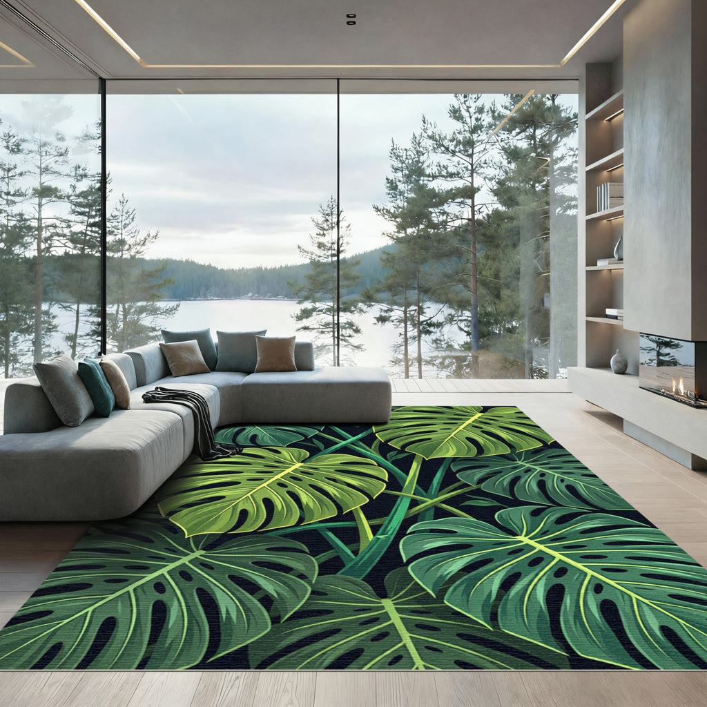 Verdant Jungle Leafy Canopy Rug