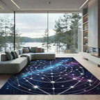 Celestial Sacred Geometry Cosmic Starry Art Rug