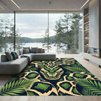 Emerald Python Jungle Serpent Rug