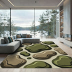 Organic Earthy Tone Organic Pebbles Rug