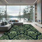 Grand Luminous Floral Damask Rug