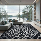 Monochromatic Geometric Arabesque Rug