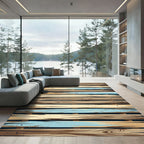 Coastal Beach Wood Plank Rug