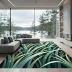 Lush Emerald Rain Kissed Grass Rug