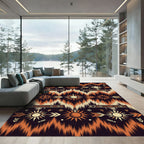 Tribal Sun Arrow Zigzag Rug