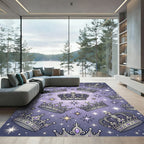 Royal Purple Crown and Starry Night Rug