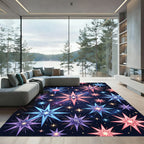 Celestial Starry Night Cosmic Blue Rug