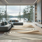 Sandy Dunes Water Ripples Rug