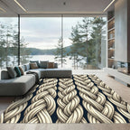 Creamy White Braided Texture Rug