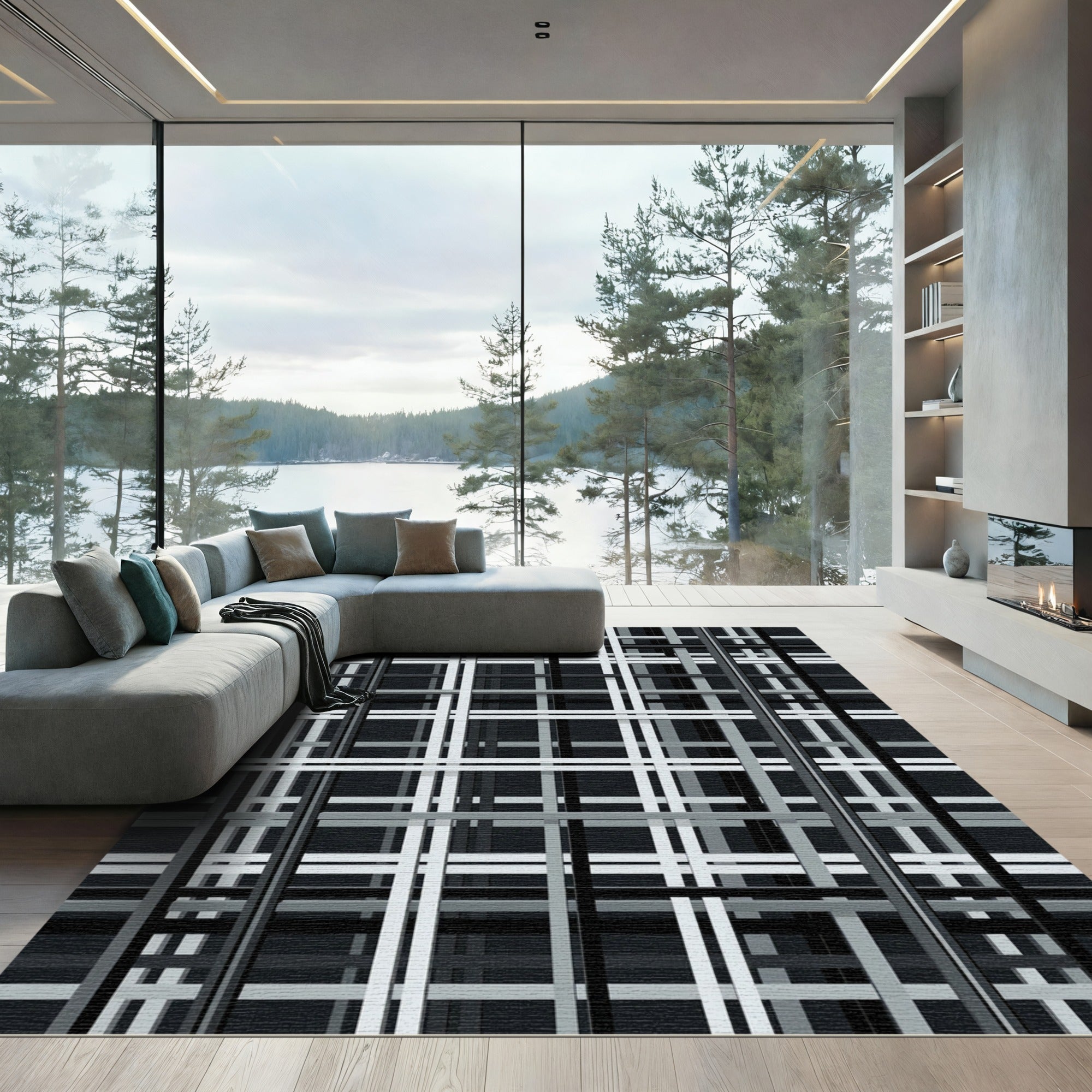 Monochromatic Geometric Intersecting Lines Rug