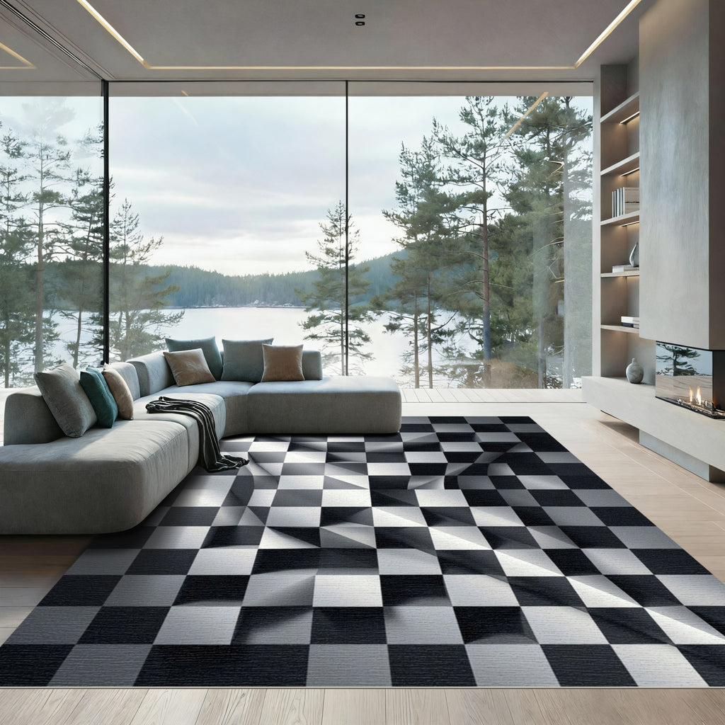Monochromatic Three Dimensional Abstract Grid Rug