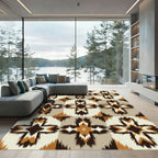 Earthy Ikat Cross Medallion Rug