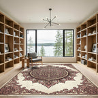 Victorian Pinks Filigree Medallion Rug
