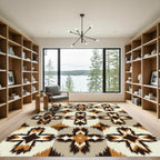 Earthy Ikat Cross Medallion Rug