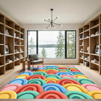 Colorful Abstract Arch Landscape Rug
