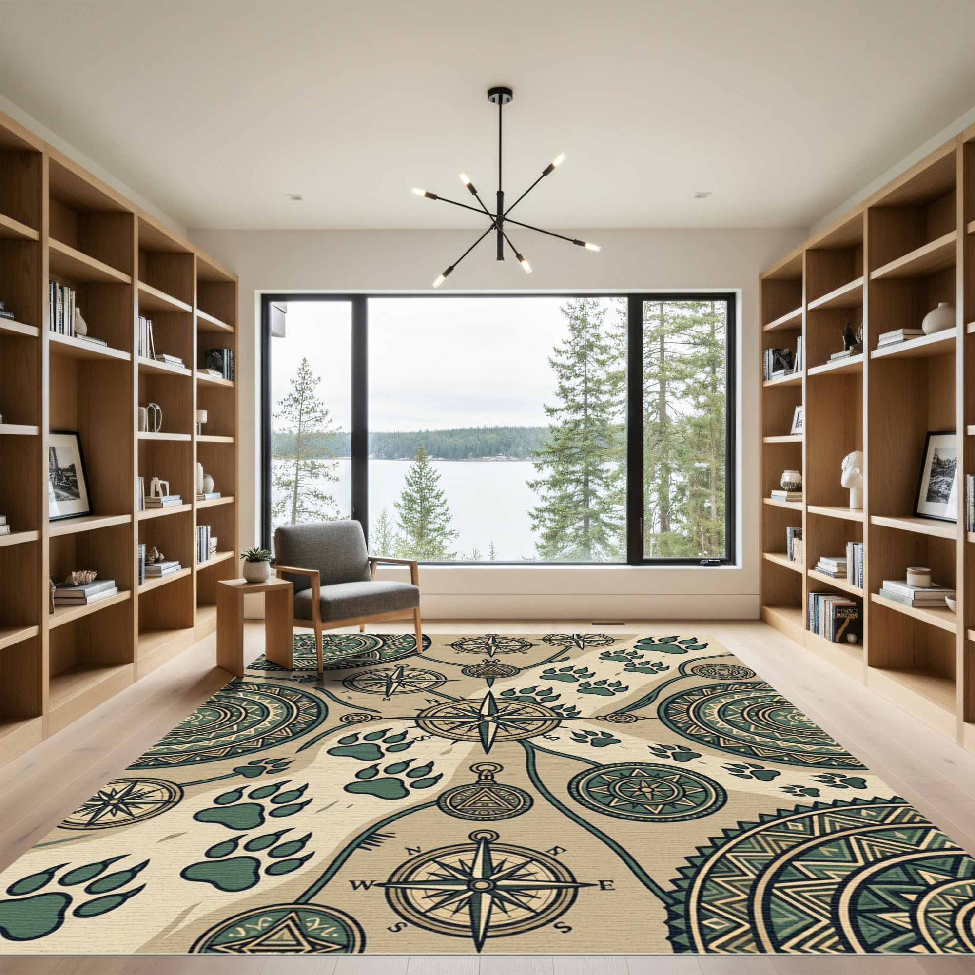 Sage Compass Trek and Bear Track Rug