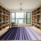 Minimalist Lavender Vertical Linear Gradient Rug