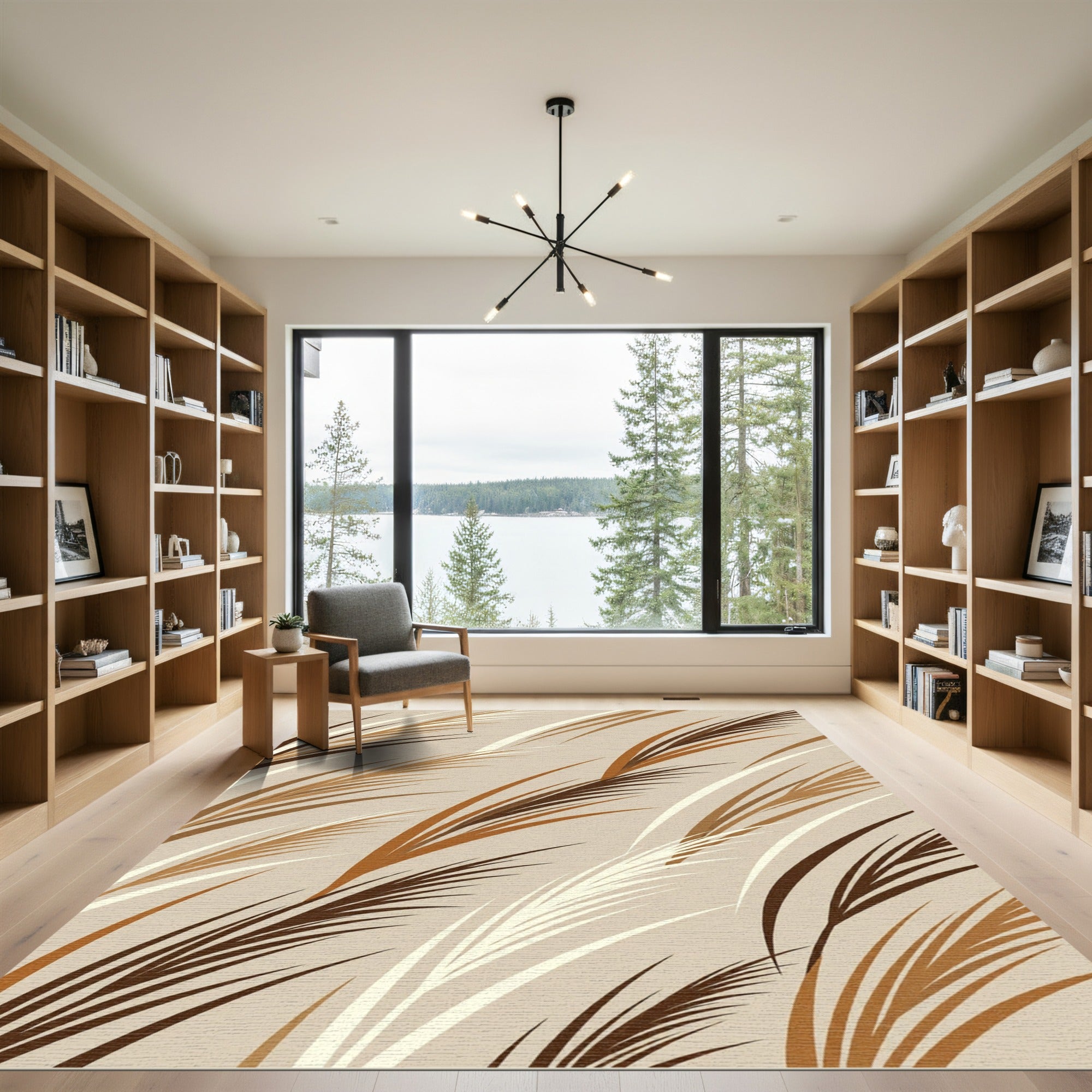 Earthy Tones Grass Blades Rug