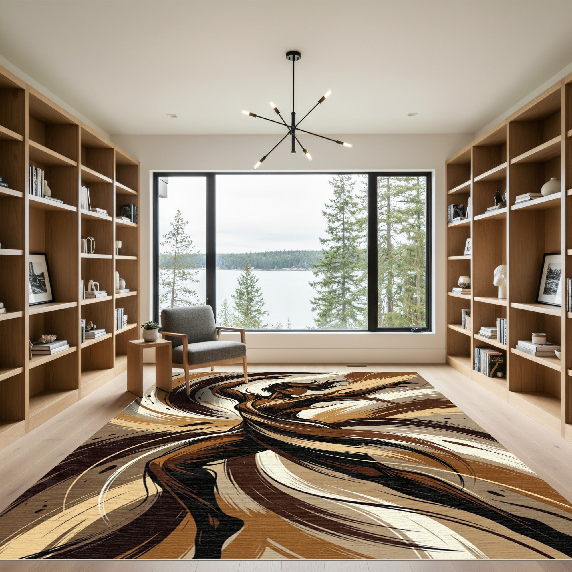 Grounded Dancer Earthy Swirl Rug