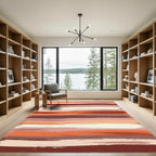 Earthy Brushstroke Stripe Rug