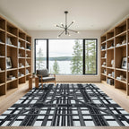 Monochromatic Urban Highway Interchange Rug