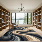 Abstract Fluid Neutral Tone Wave Rug