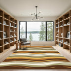 Warm Toned Organic Streaks Rug