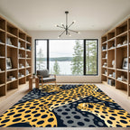 Bold Cheetah Spot Abstract Blend Rug