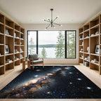 Cosmic Starry Night Galaxy Rug