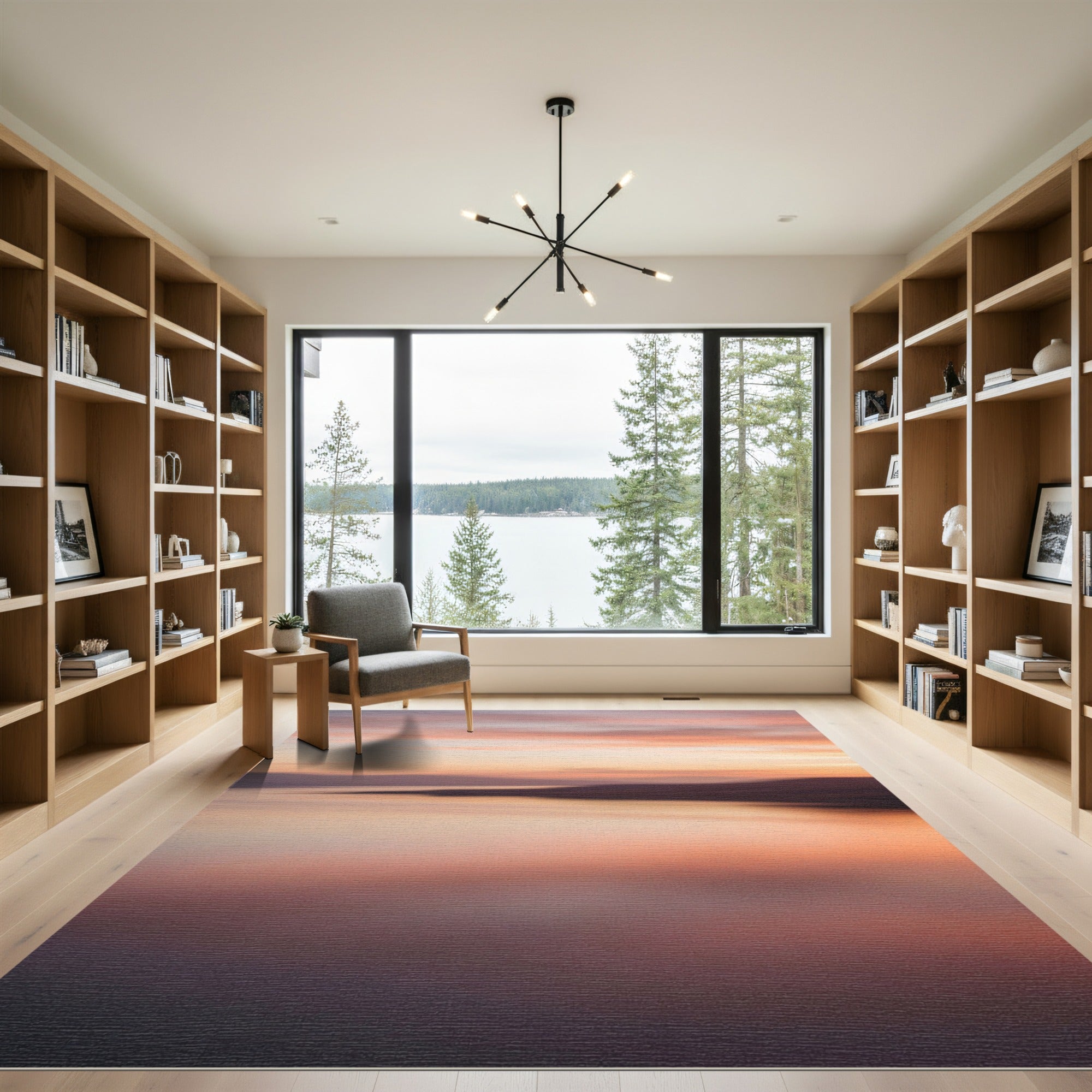 Sunset Haze Ombre Soft Gradient Rug