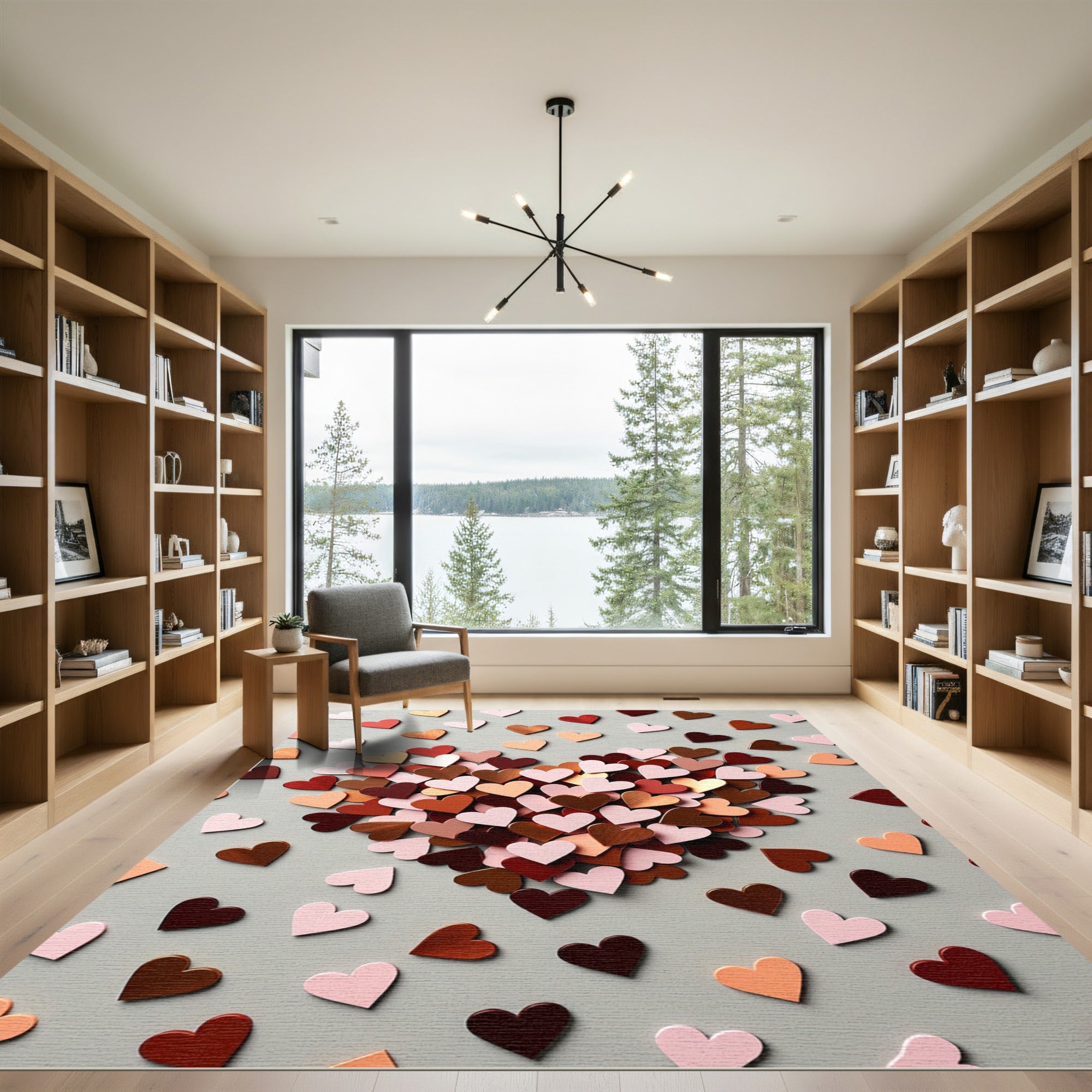 Heart Cluster A Mix Of Colors Rug