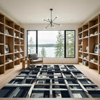 Urban Brutalist Concrete Open Structure Rug