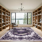 Ornate Acanthus Scrollwork Crest Rug