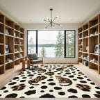 Brown Bengal Cats Animal Print Rug