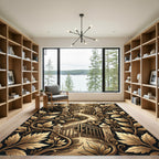 Gilded Vine Garden Gate Symmetry Rug