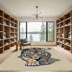 Striking Realistic Tiger Stalking Area Rug