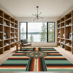 Earthy Southwest Geometric Star Medallion Rug