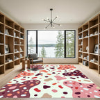 Multicolor Abstract Blob Collage Rug