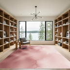 Dusty Rose Watercolor Wash Rug