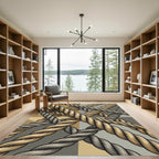 Intertwined Rope Geometric Composition Rug