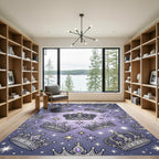 Royal Purple Crown and Starry Night Rug